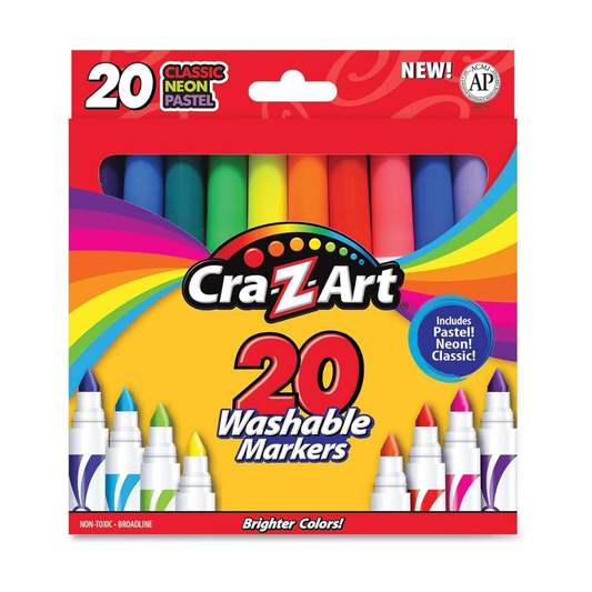 20 Super Washable Markers – Classic Fineline Colors