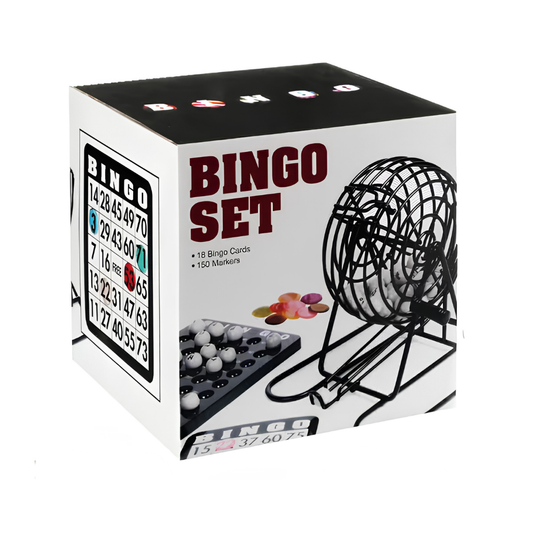 Bingo Set with Metal Cage
