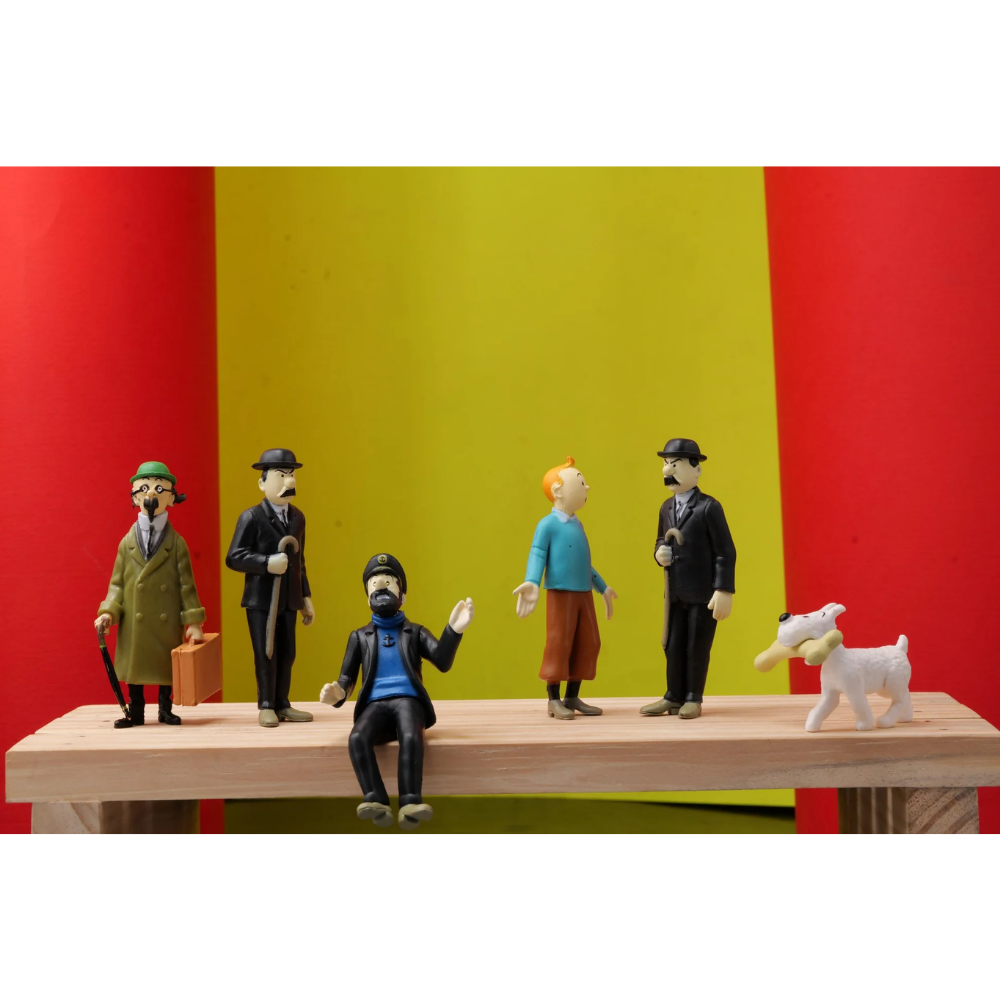 Figurines des personnages de Tintin et Milou