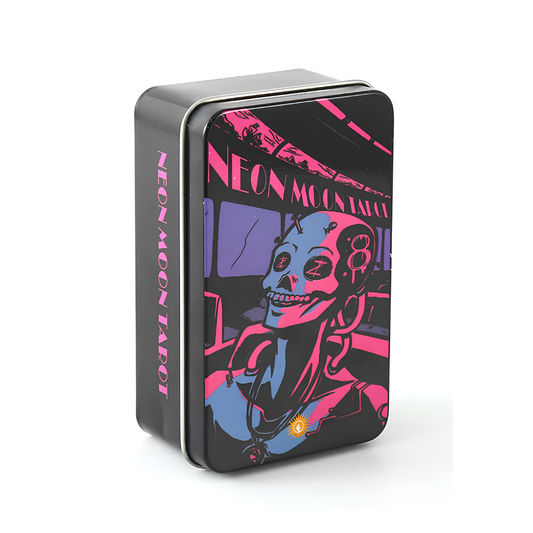 Neon Moon Tarot by Pixel Occult – Tin Box Edition