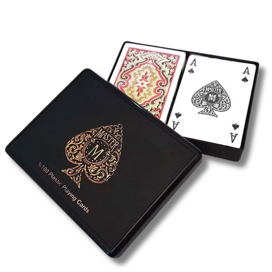 Master Plastic Poker Cards (Box)