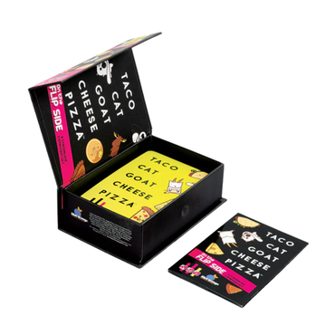 Taco Cat Goat Cheese Pizza: On The Flip Side - Slap game, speed & reflexes Card Game - 8+