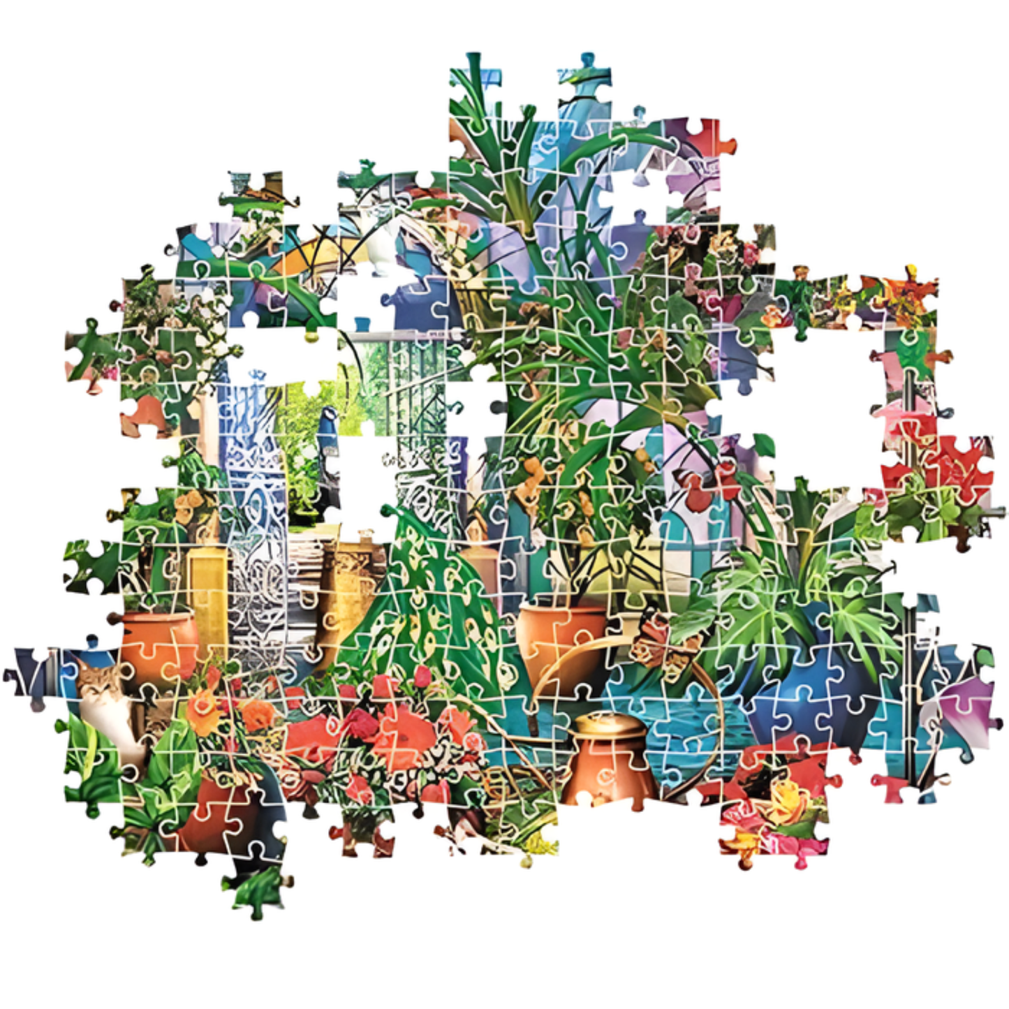Clementoni – ColorBoom Collection Puzzle: Lush Garden Escape – 500 Pieces