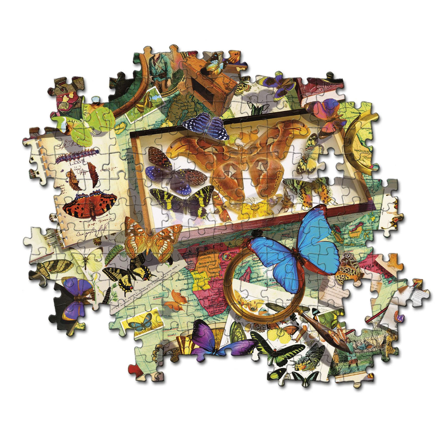 Clementoni Puzzles - Butterfly Curiosity Cabinet – 500 Pieces
