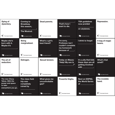 Cards Against Humanity - A Party Cart Game For Horrible People - 17+