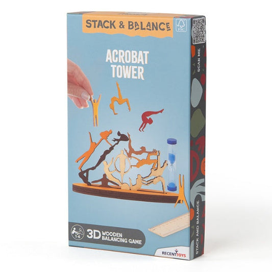 Acrobat Tower - 3D Wooden Balancing Game