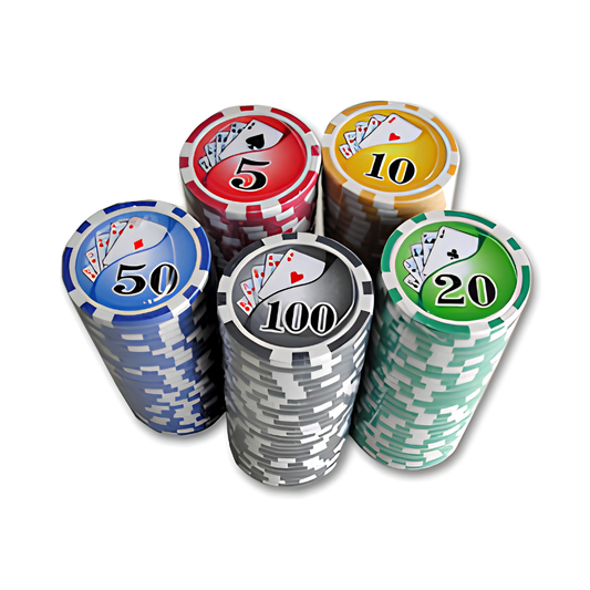 100-Piece ABS Poker Chips Set 100-Piece ABS Poker Chips Set