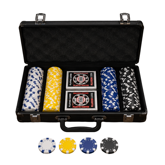 200-Piece ABS Poker Set with Black Carrying Case & 2 Decks