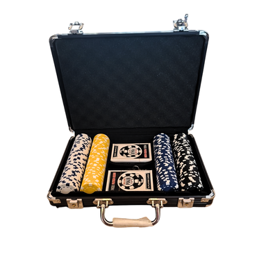 200-Piece ABS Poker Set with Black Carrying Case & 2 Decks