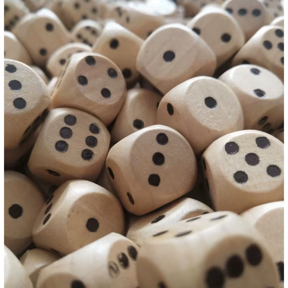 Wooden Dice 20mm  – 1 Piece