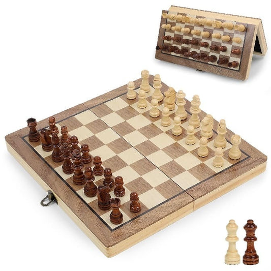 MAGNETIC WOODEN CHESS – size: 29x29cm