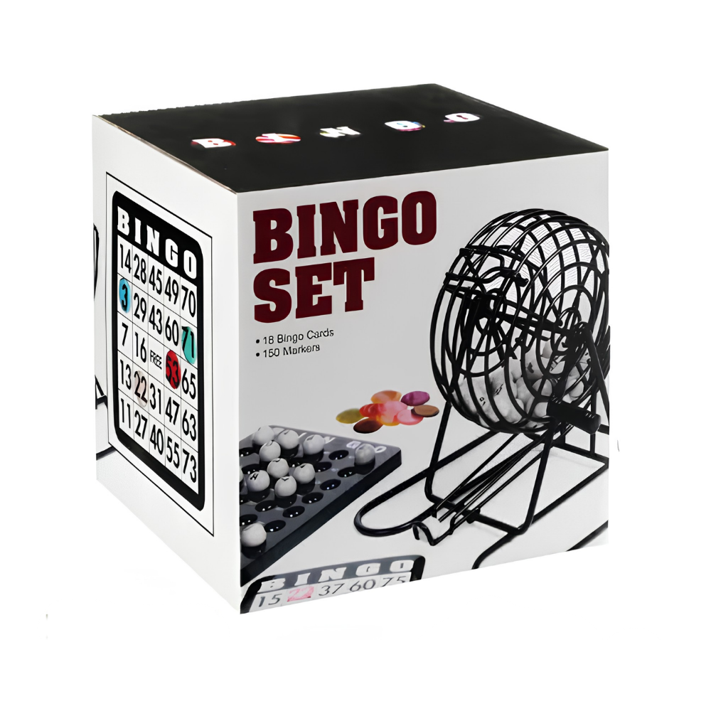 Bingo Set with Metal Cage
