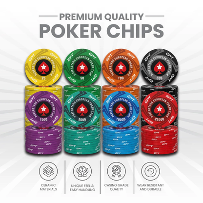 EPT PokerStars Ceramic Poker Chips Set - 500