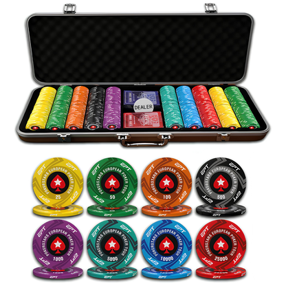 EPT PokerStars Ceramic Poker Chips Set - 500