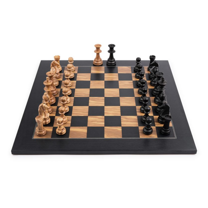 Chess Set Black Olive Deluxe – 50 mm Field