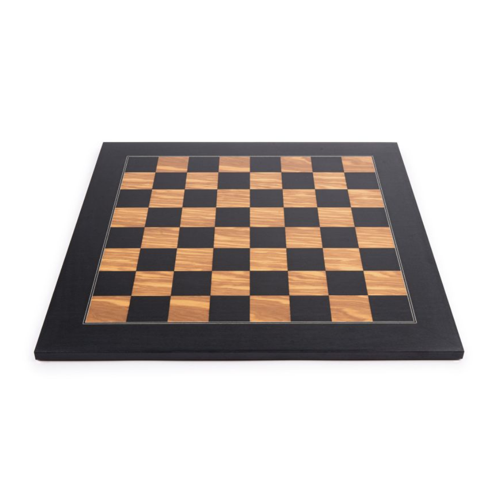 Chess Set Black Olive Deluxe – 50 mm Field