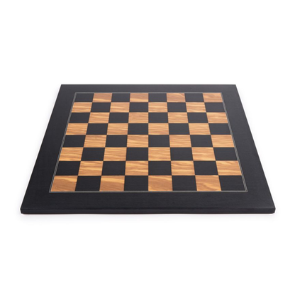 Chess Set Black Olive Deluxe – 50 mm Field