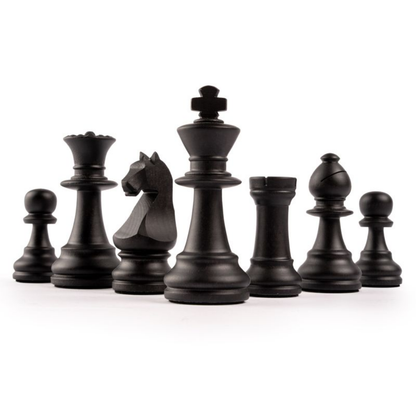 Chess Set Black Olive Deluxe – 50 mm Field