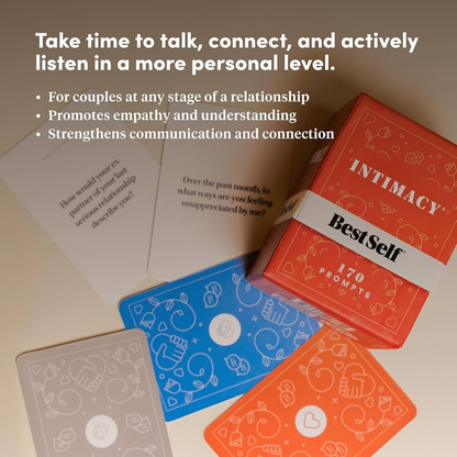 Intimacy – 150 Prompts for Deeper Connection - Couples Card Game - 16+