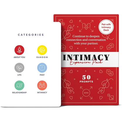Intimacy – 150 Prompts for Deeper Connection - Couples Card Game - 16+