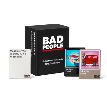 Bad People - Find out what your friends really think of you - Party Card Game - 17+ Only