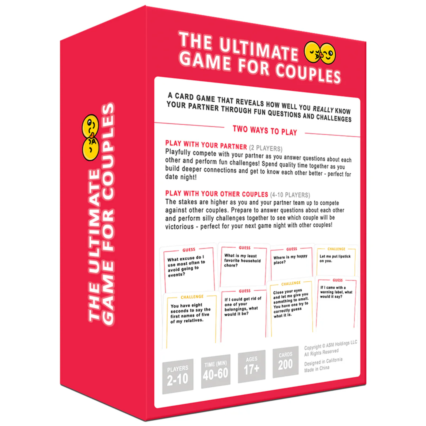 The Ultimate Game for Couples – Love, Laughs & a Little Competition - Couples Card Game - 18+ Only