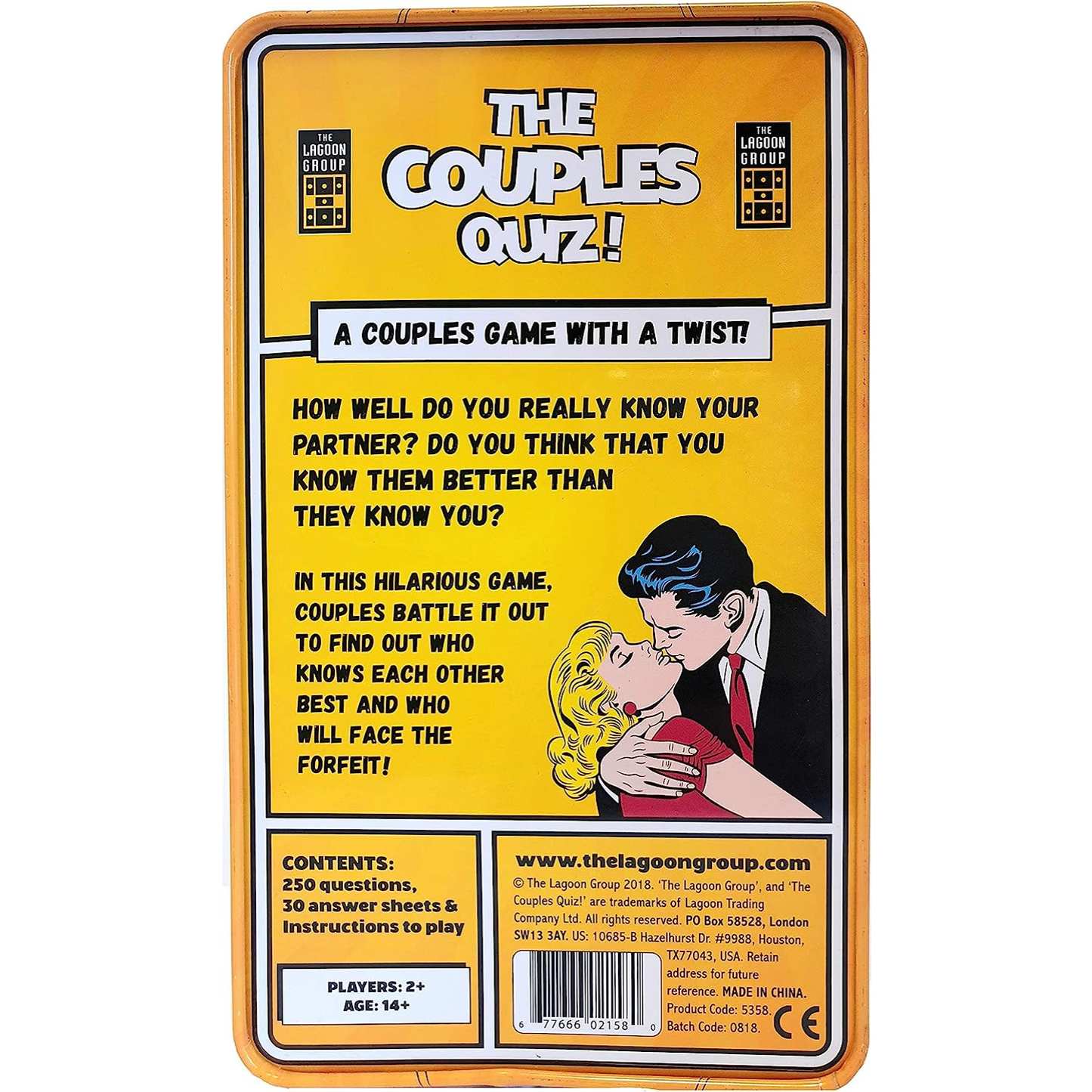 The Couples Quiz – Multi Couple Card Game - 18+ Only