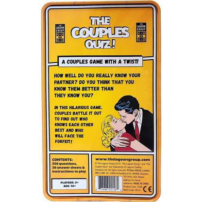 The Couples Quiz – Multi Couple Card Game - 18+ Only