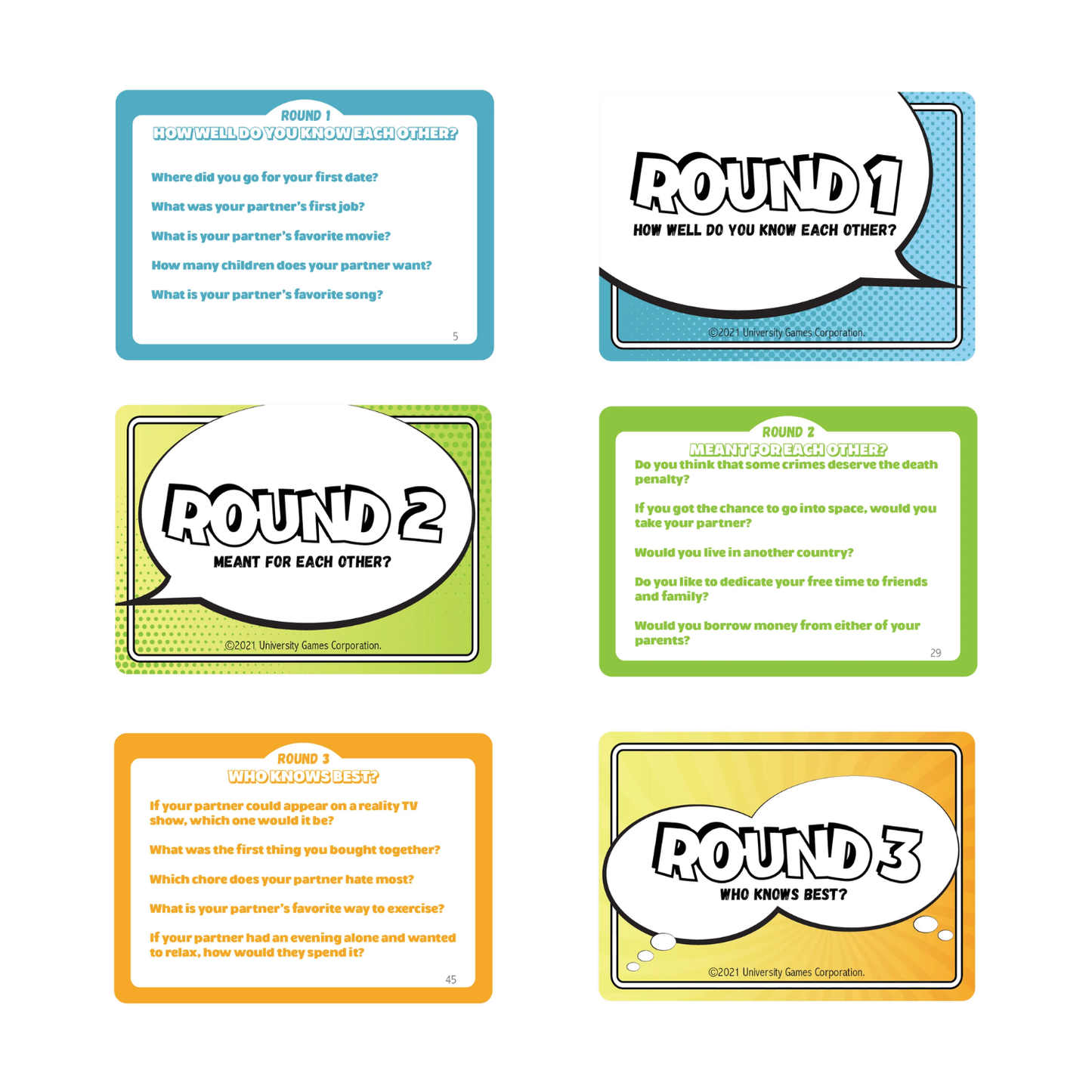 The Couples Quiz – Multi Couple Card Game - 18+ Only