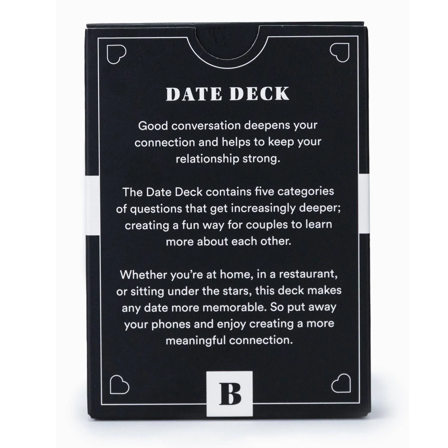 Date Deck – 50 Prompts for Meaningful Conversations - Couple Card Games - 16+ Only
