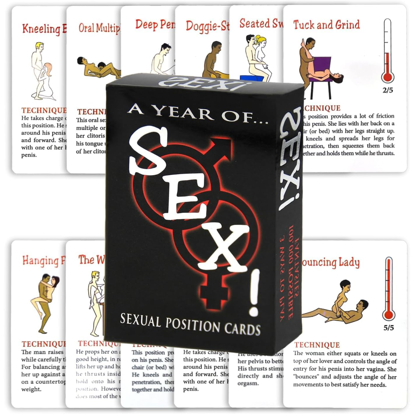 A Year of Sex – Adult Card Game - 18+ Only