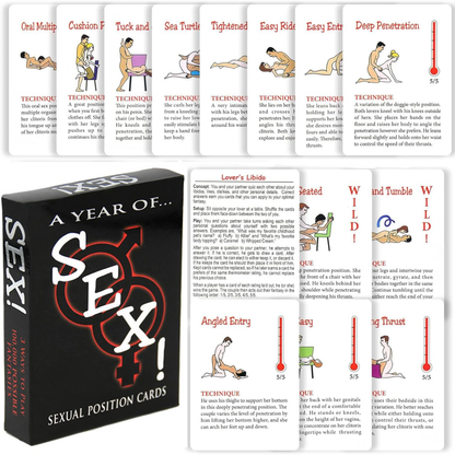 A Year of Sex – Adult Card Game - 18+ Only