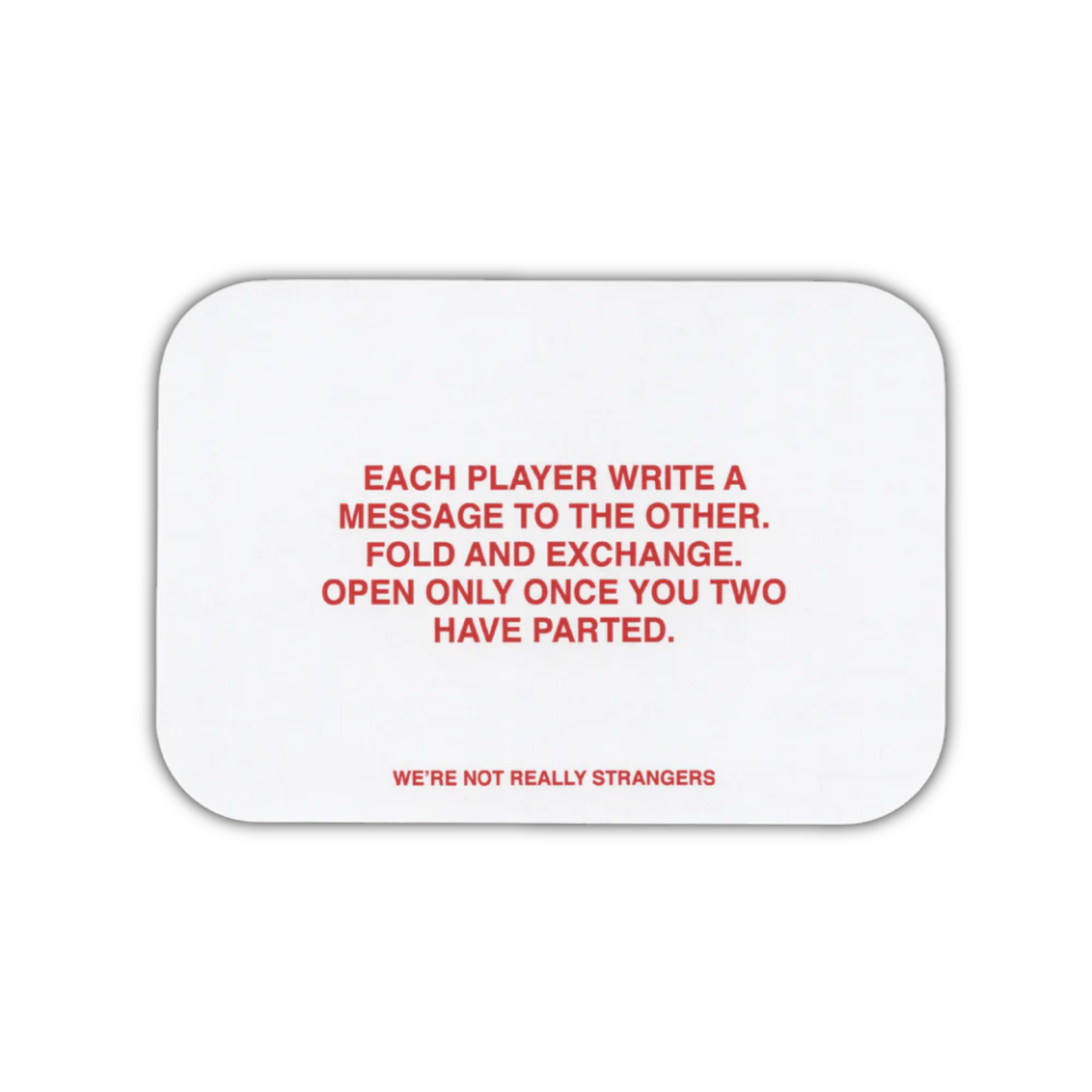 We’Re Not Really Strangers -  Couples Card Game