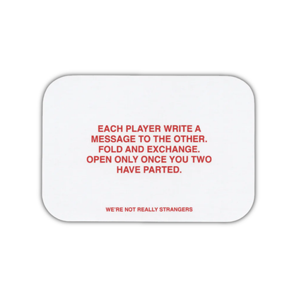 We’Re Not Really Strangers -  Couples Card Game