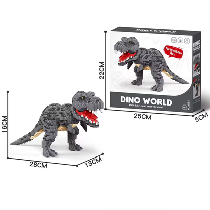 Dino World Tyrannosaurus Rex Building Blocks – 1599 Pieces