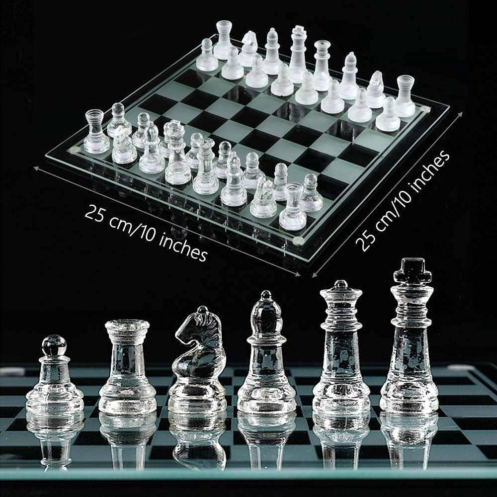 Frosted Glass Chess Set