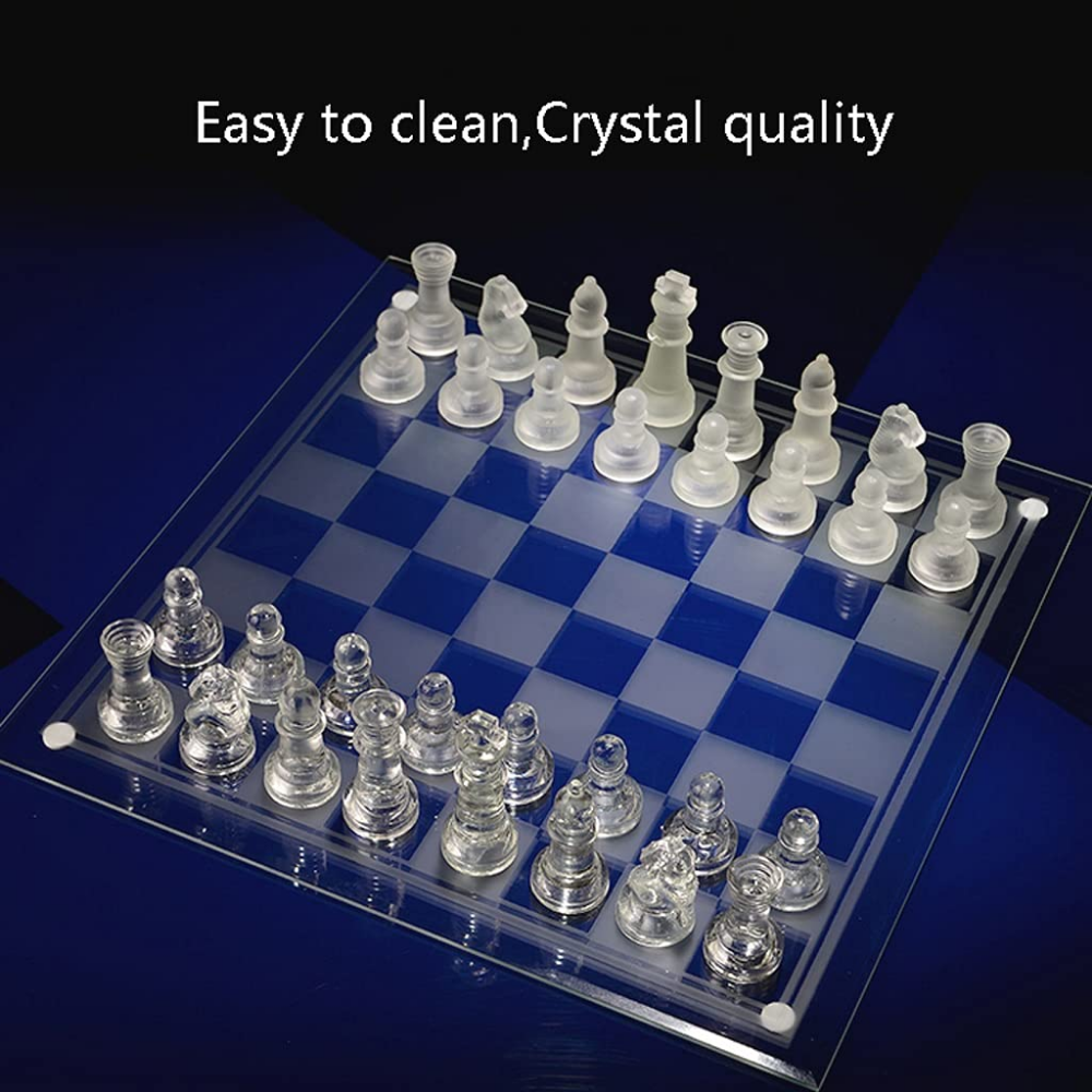 Frosted Glass Chess Set