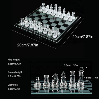 Frosted Glass Chess Set