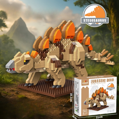 Jurassic Dino Stegosaurus Building Blocks – 899 Pieces