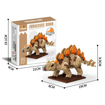 Jurassic Dino Stegosaurus Building Blocks – 899 Pieces