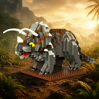 Jurassic Dino Triceratops Building Blocks – 899 Pieces