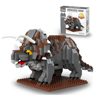 Jurassic Dino Triceratops Building Blocks – 899 Pieces