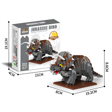 Jurassic Dino Triceratops Building Blocks – 899 Pieces