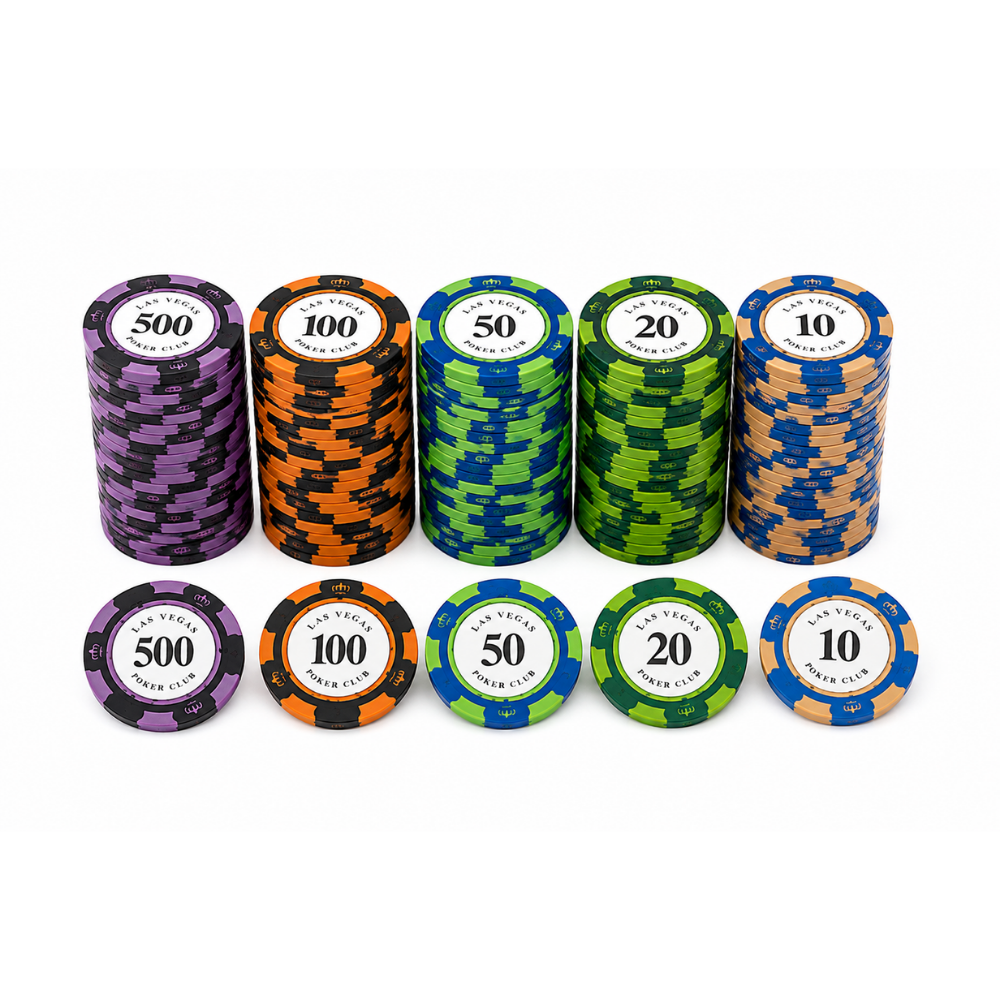 Las Vegas 100-Piece Poker Chip Rack