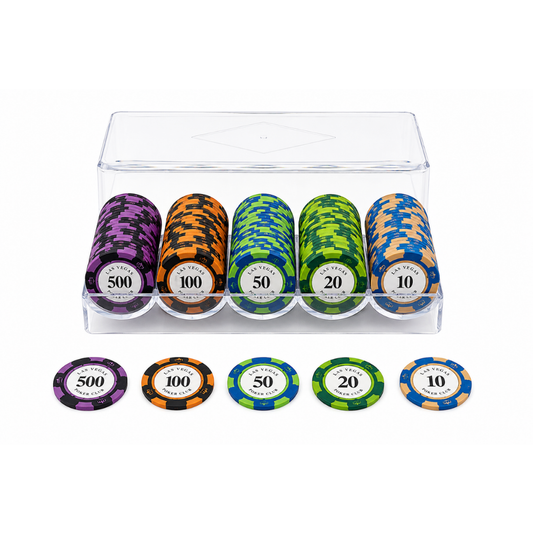 Las Vegas 100-Piece Poker Chip Rack
