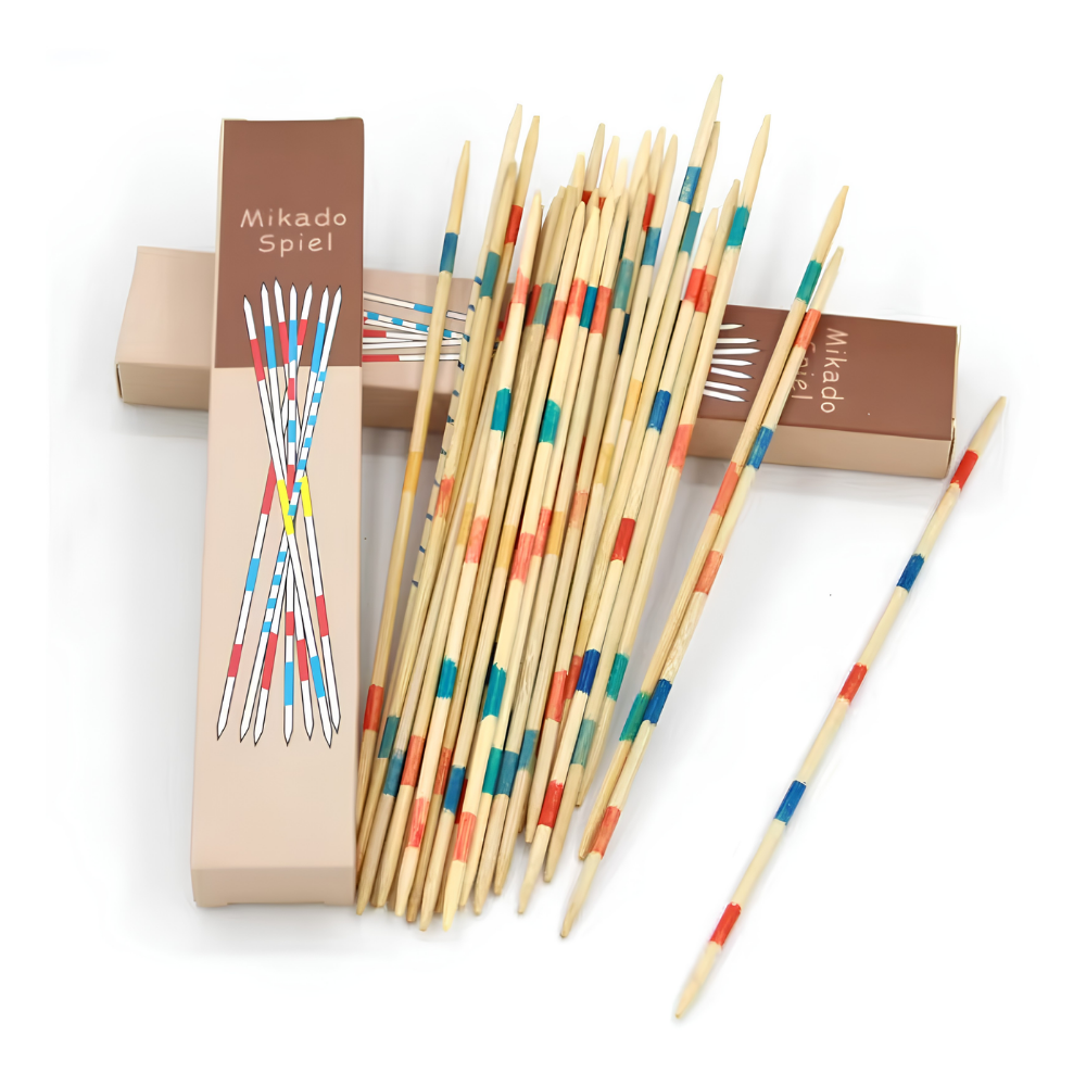 Wooden Mikado Pick-Up Sticks Game