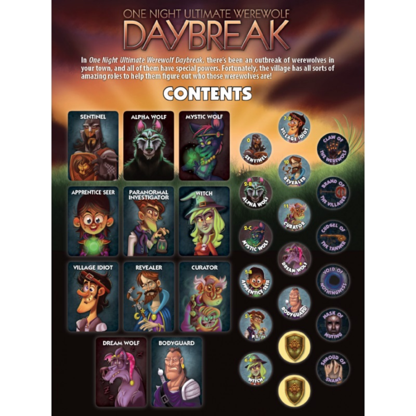 One Night Ultimate Daybreak - Hidden-Identity Card Game
