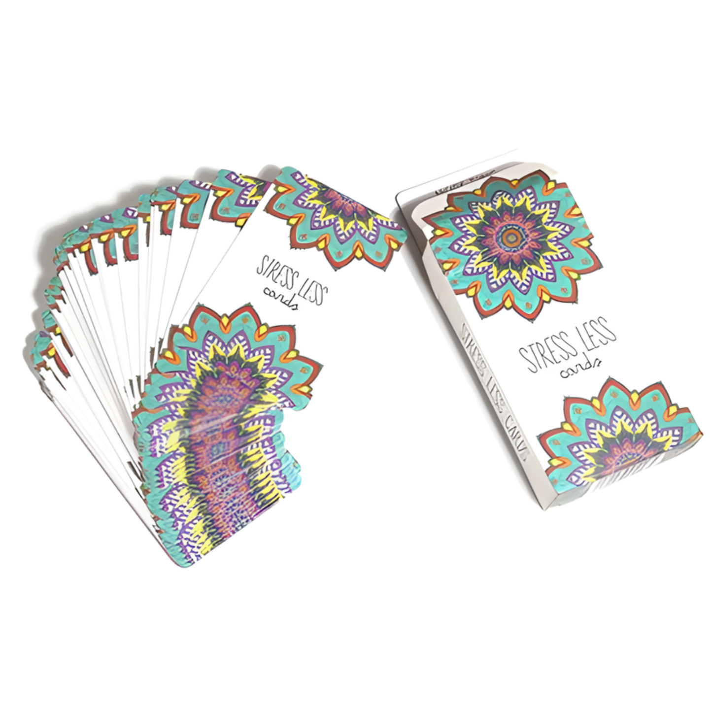 Stress Less Cards - Stress Less Cards – A Daily Deck for Calm & Mindfulness - 50+ guided prompts for relaxation