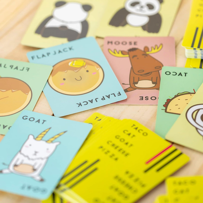 Taco Cat Goat Cheese Pizza: On The Flip Side - Slap game, speed & reflexes Card Game - 8+