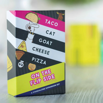 Taco Cat Goat Cheese Pizza: On The Flip Side - Slap game, speed & reflexes Card Game - 8+